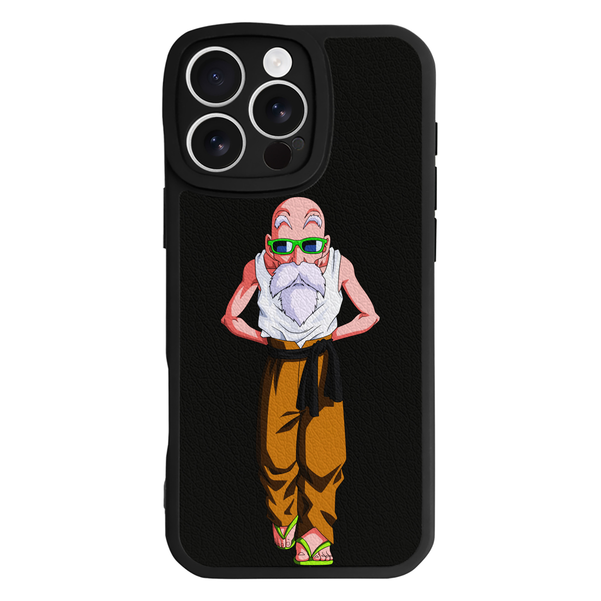 （画像用） ドラゴンボール 亀仙人（かめせんにん） DRAGON BALL Master Roshi Kame Sennin 【iPhone 16シリーズ対応】シリコンスマホケース（レザー調） 材質：シリコン